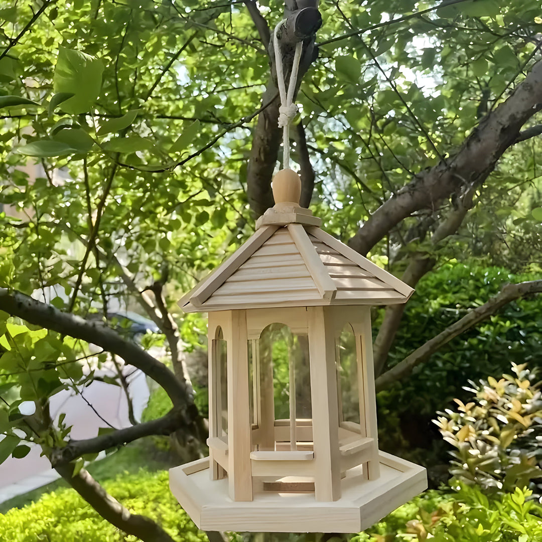 SkyPerch Nest - Paintable wood hanging birdhouse | Stornfield