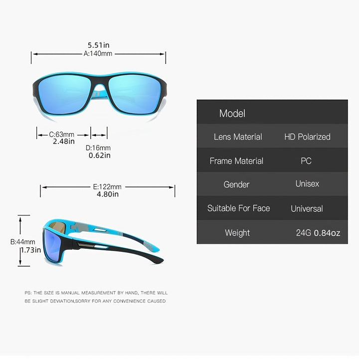 Sport sunglasses for men – Polarized with UV400 protection – VisionX Pro | Stornfield