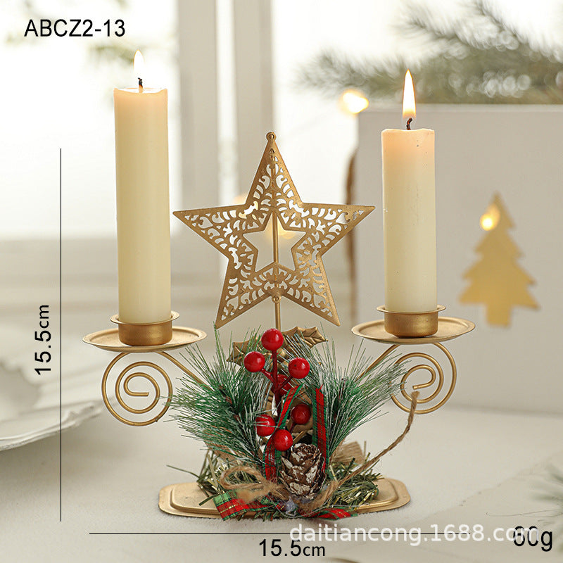 Decorative candle holder made of iron