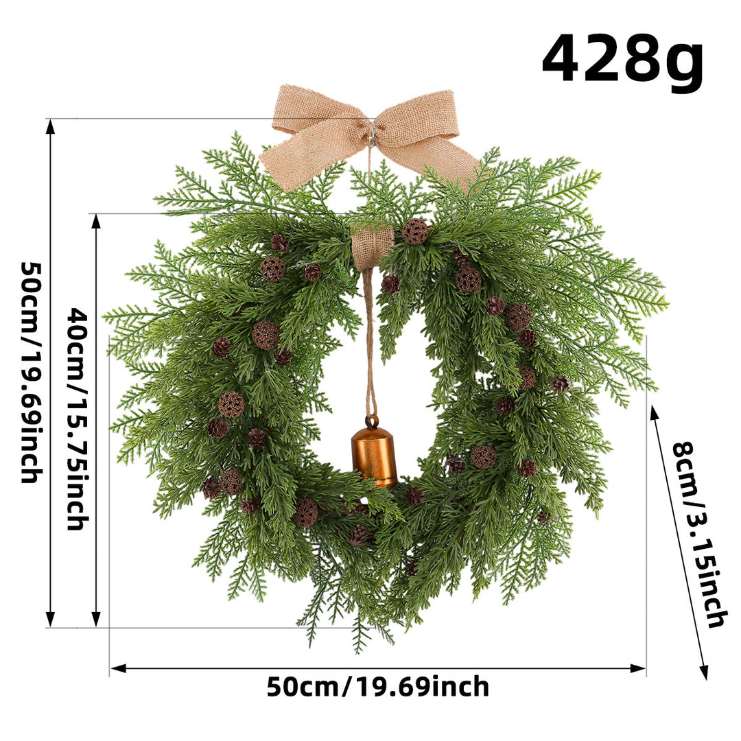 Christmas wreath made of polyester and PVC