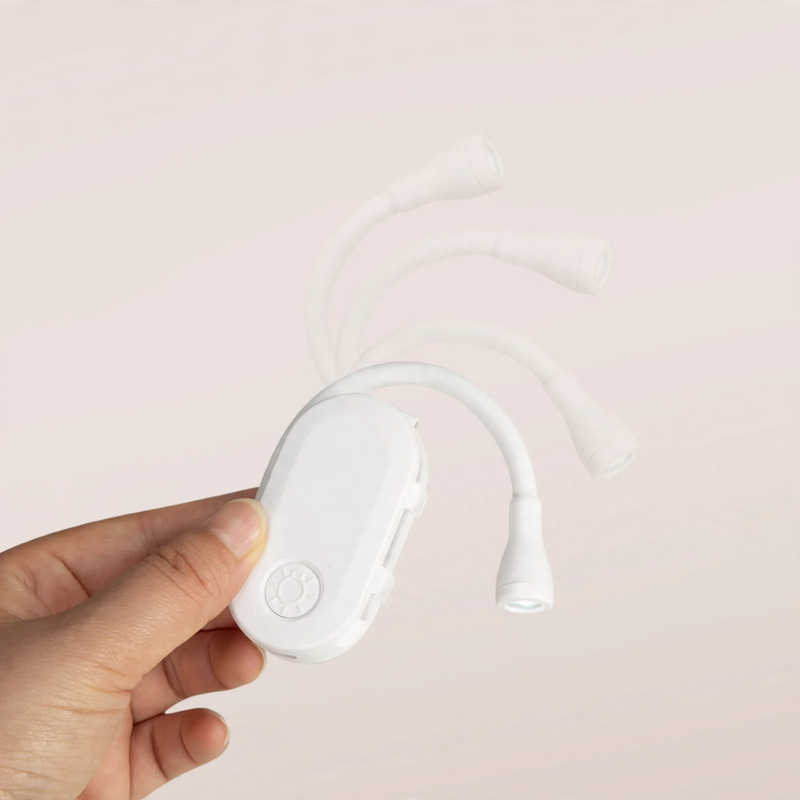 Portable LED clamp light for bed and desk