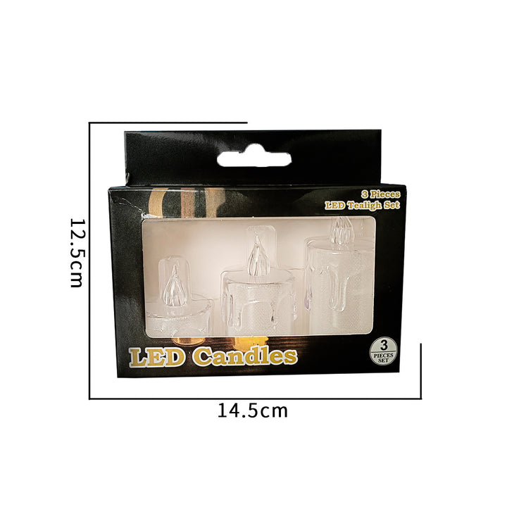 LED Crystal Candle Light with deceivingly real look