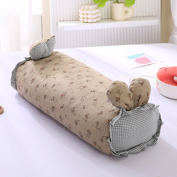 Cotton pillow with buckwheat filling, 20x50cm