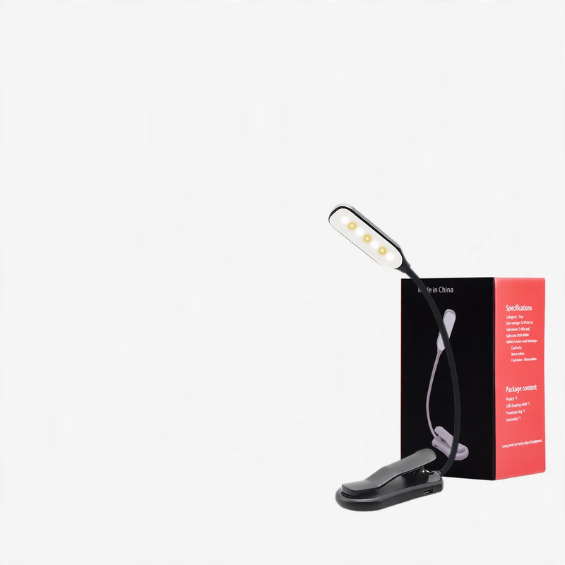 LED clamp lamp with USB charging function