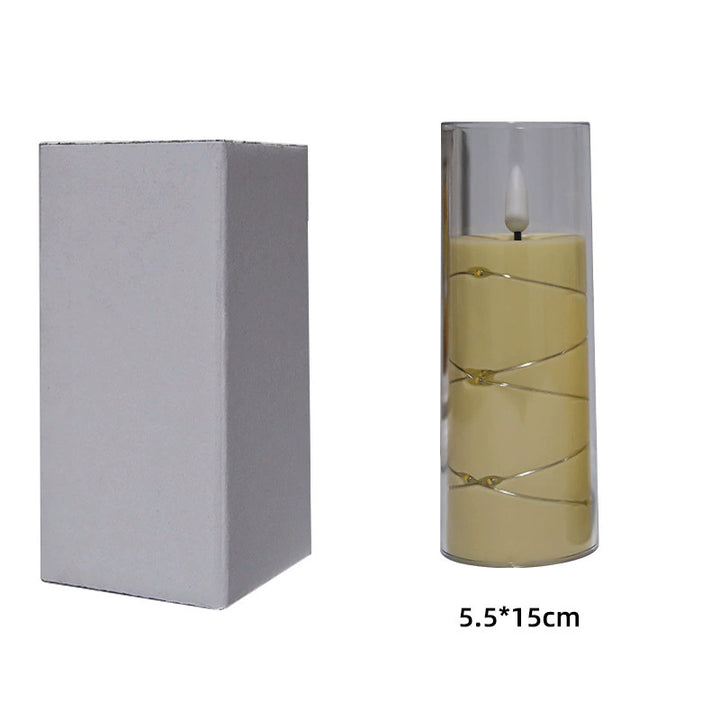 LED Electronic Candle with Remote Control and Flicker Effect