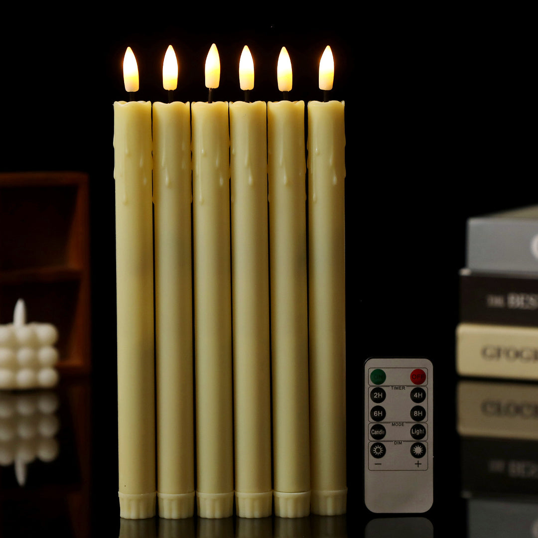 LED decorative candle with deceivingly real flicker effect
