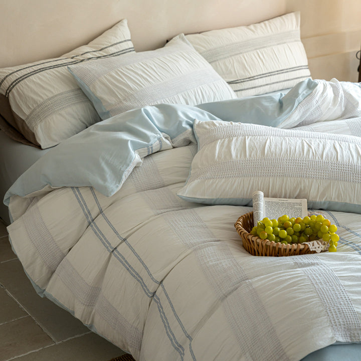 Cotton bedding set, A-class, dyeing technique, 4-piece