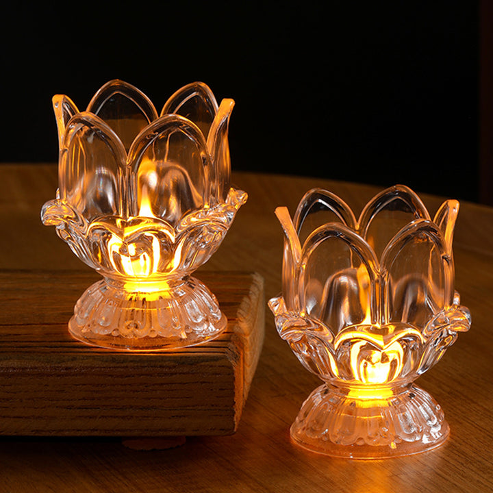 LED lotus candle light for atmospheric decoration