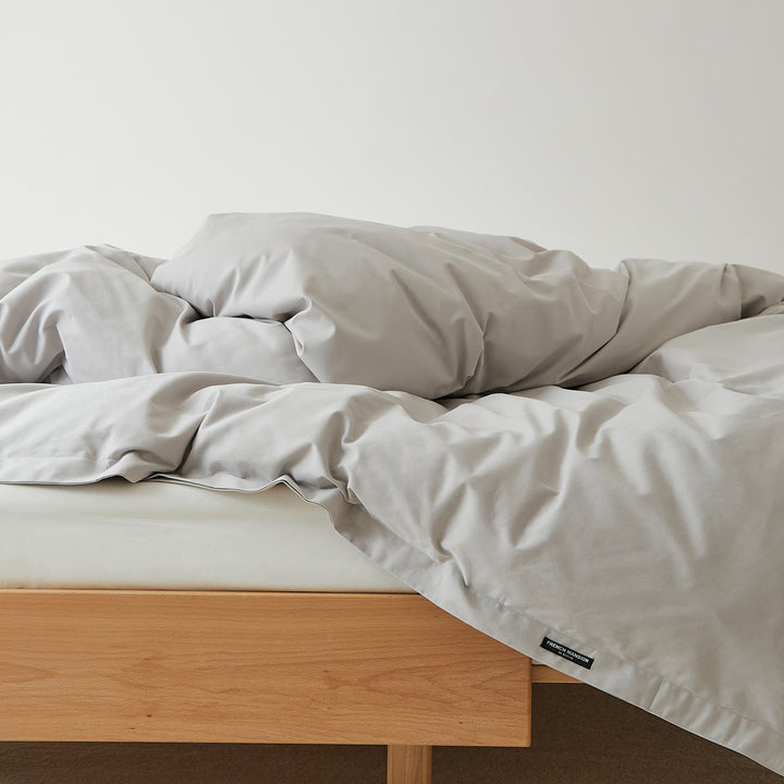 Cotton duvet cover, 100 thread count, brushed