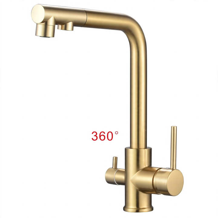 Kitchen faucet stainless steel 304, single lever mixer tap