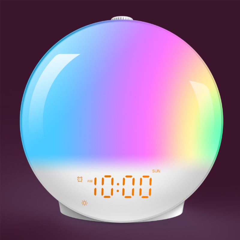 Sunrise alarm clock with light therapy and FM radio