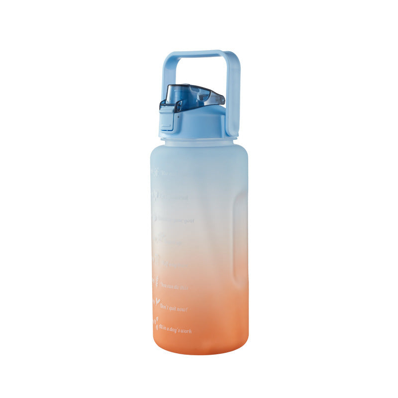 Sports bottle with time scale, 2000 ml, PC