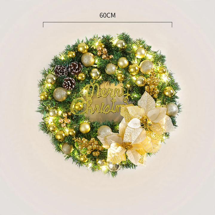 Christmas wreath, modern and simple