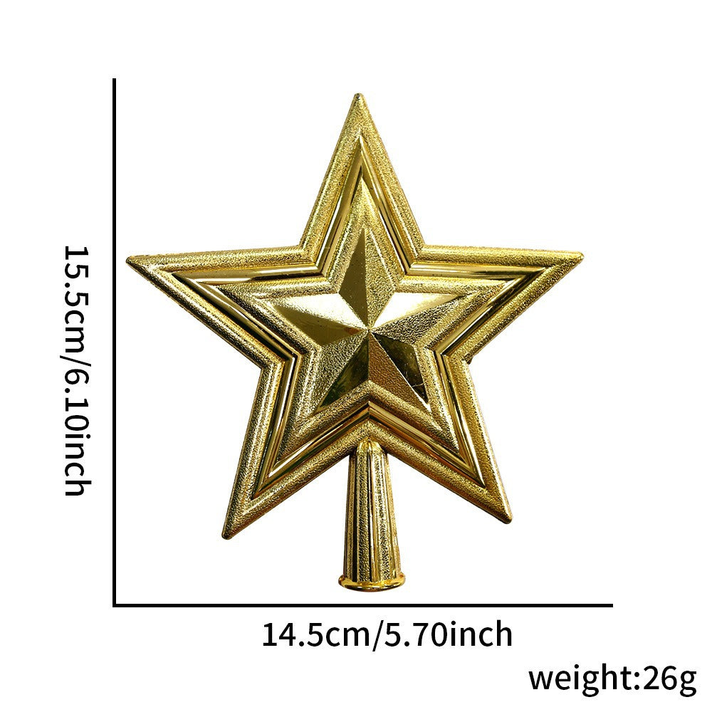 Christmas tree top star, 3D design