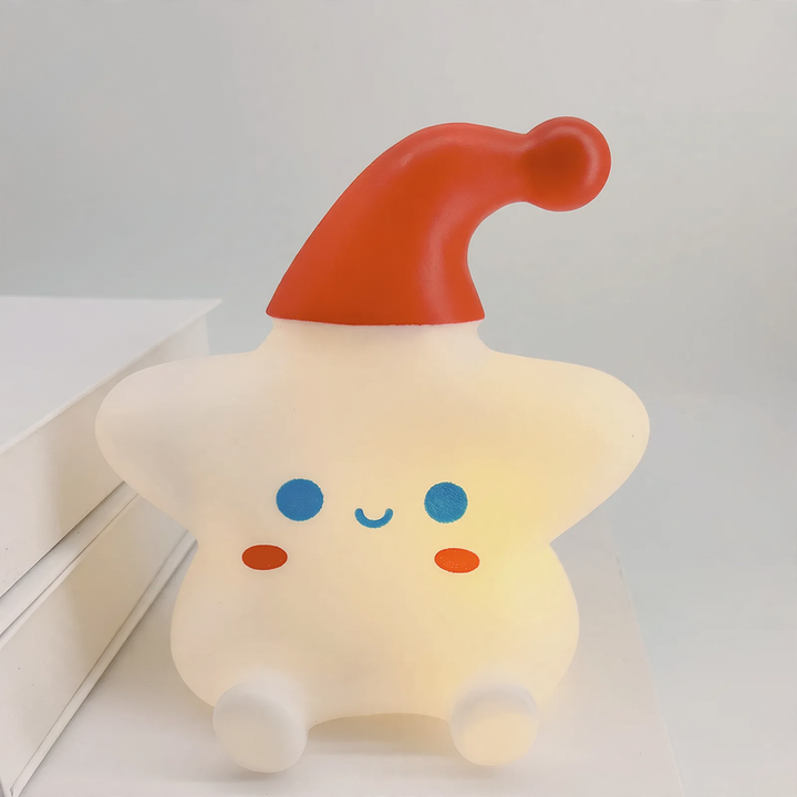 Star night light made of vinyl, eye-friendly mood lamp