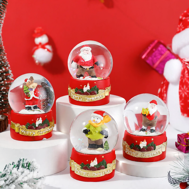 Christmas Snow Globe with Light and Music