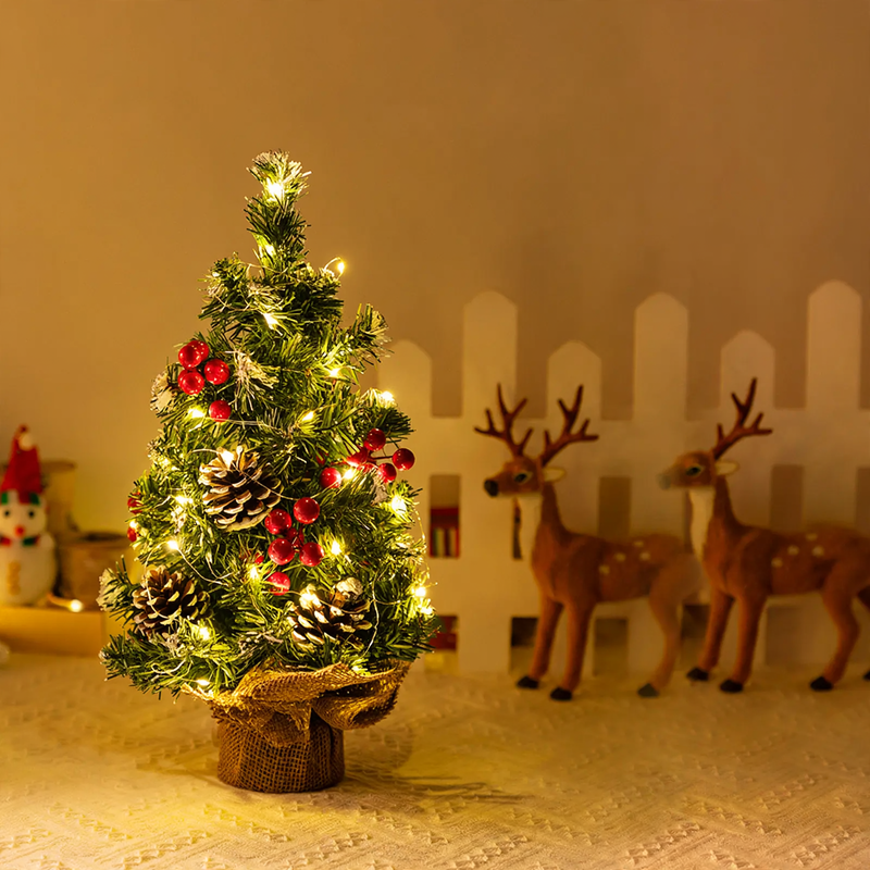 Mini Christmas tree, PVC, table decoration
