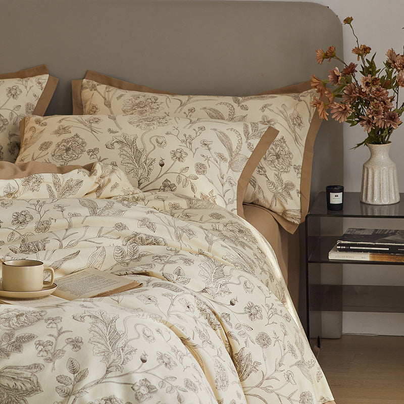 Bedding set, 100S, fluffy, floral pattern