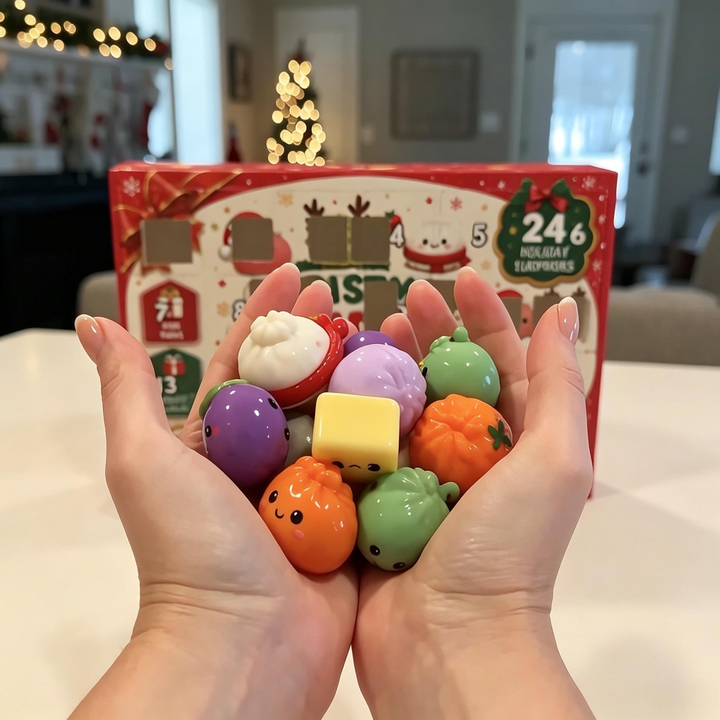 Advent calendar with toy surprises, 24 days