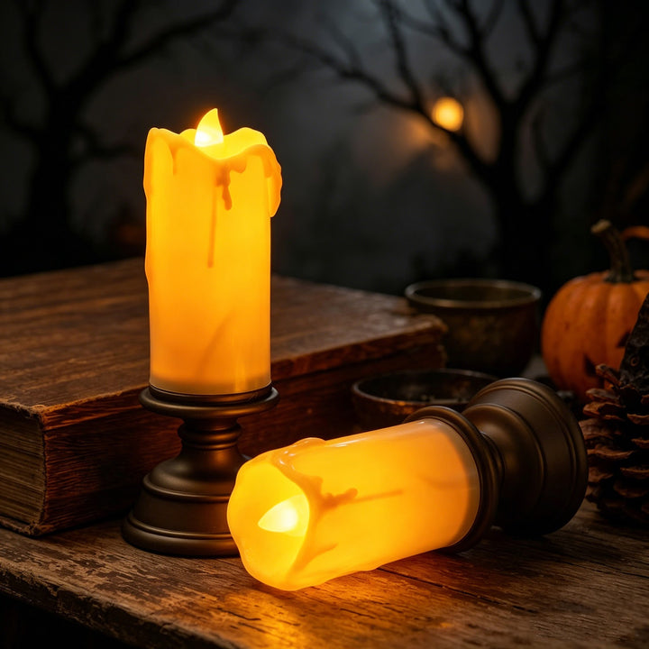 LED Real Wax Effect Candle with Drip Effect