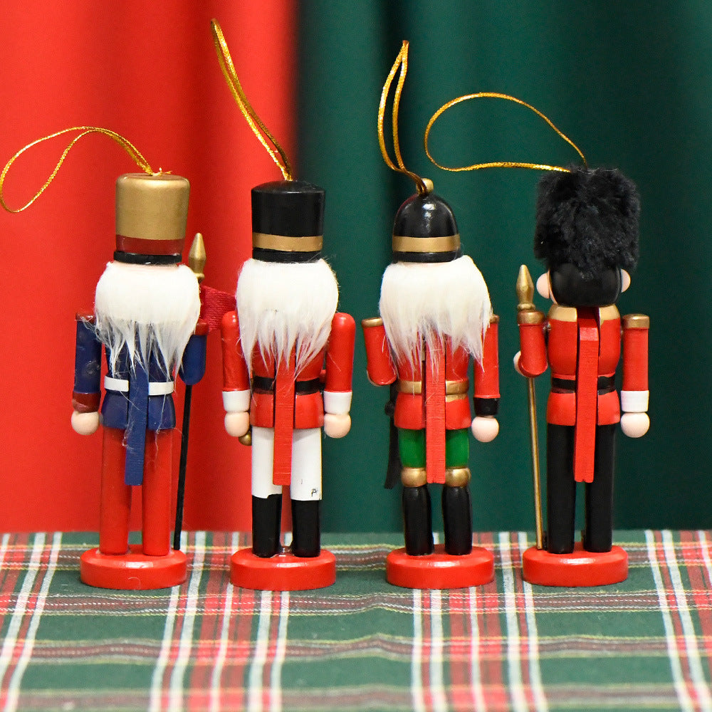 Nutcracker soldier made of hardwood, 13 cm