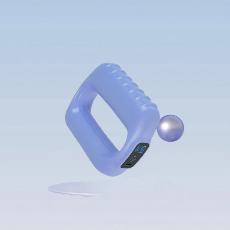 Vibrating fascia roller with LCD display
