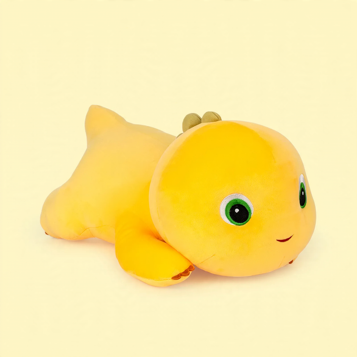 Plush dragon figure for cuddling