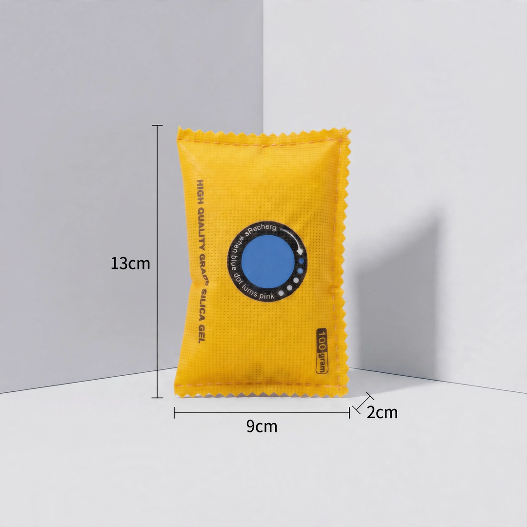 Reusable silicone desiccant, color changing