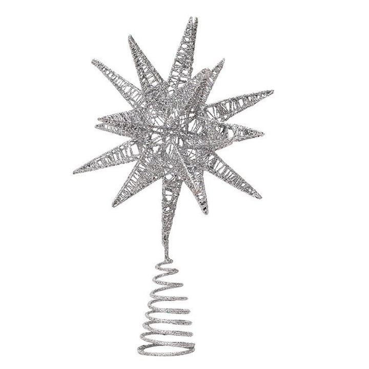 17-pointed Christmas tree topper star made of iron