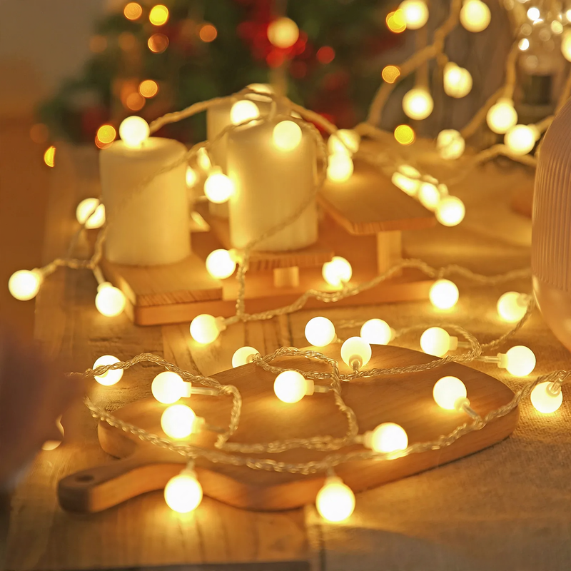 LED string lights for decoration and ambiance