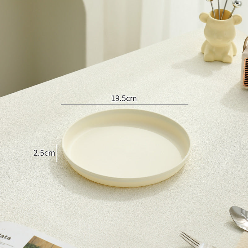 Beef Plastic Tray, Cream and Black