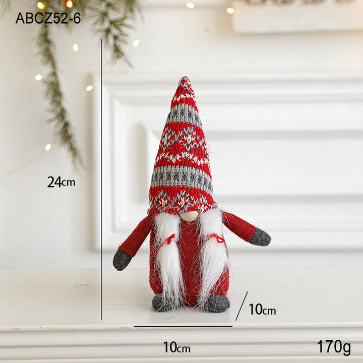 Christmas gnome, fabric hanging figure