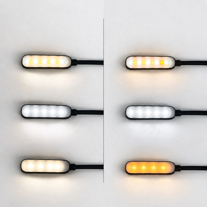 Portable LED book clip with 9 LEDs