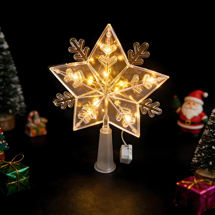 LED Christmas Tree Topper with Star Design