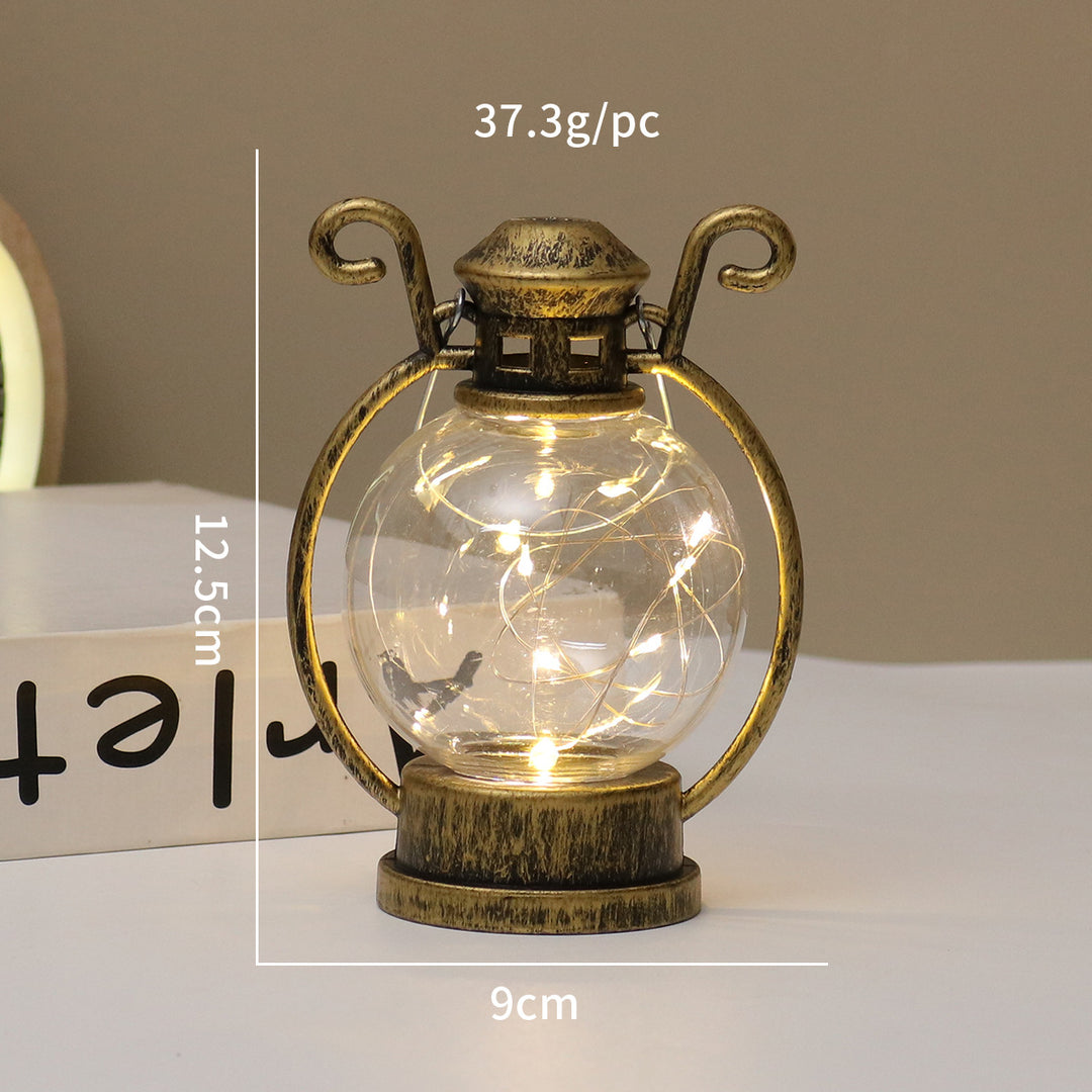 LED candle holder in retro style, decorative table lamp