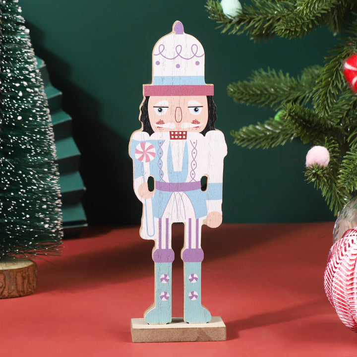 Decorative nutcracker figure made of beech wood