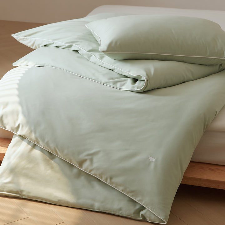 Duvet cover made of brushed long-staple cotton