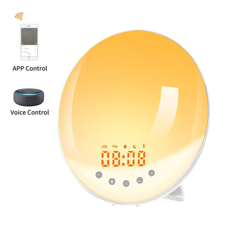 WiFi LED Alarm Clock with Voice Control and Color Change