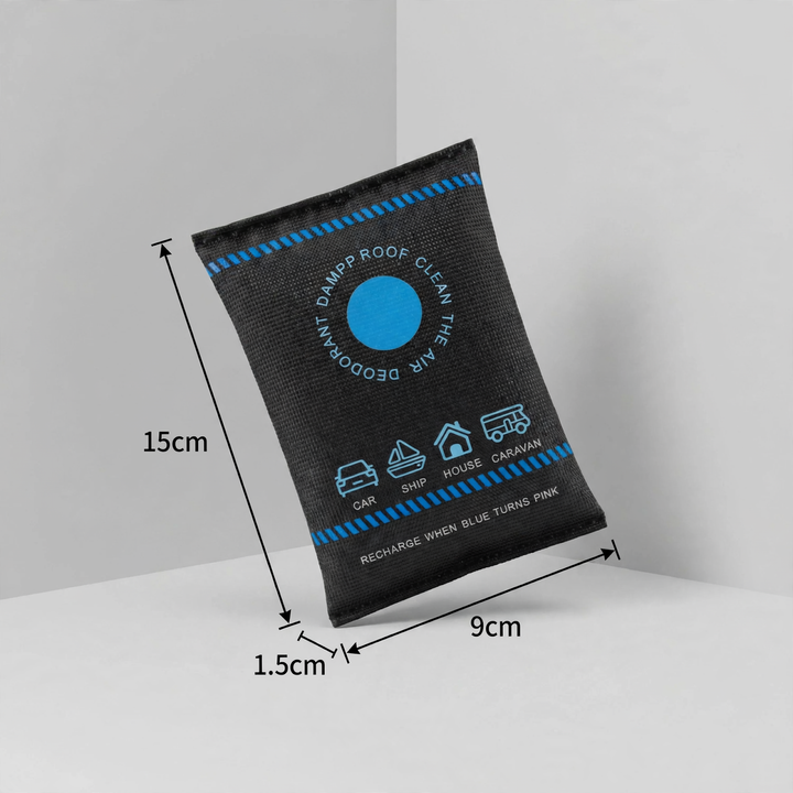 Silica gel moisture absorber for humidity control