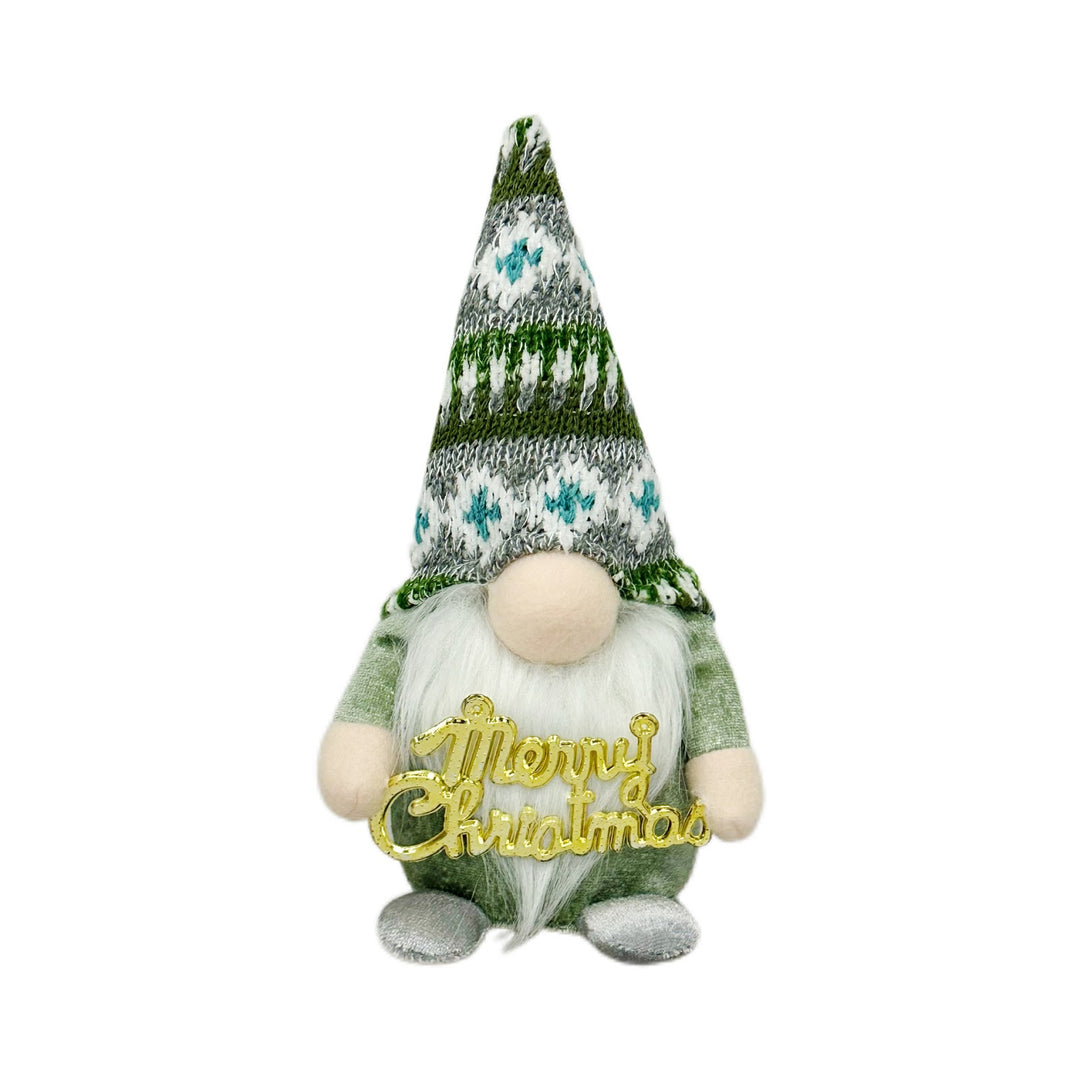 Decorative gnome figure with Christmas accessories