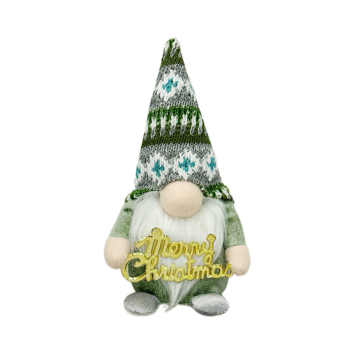 Decorative gnome figure with Christmas accessories