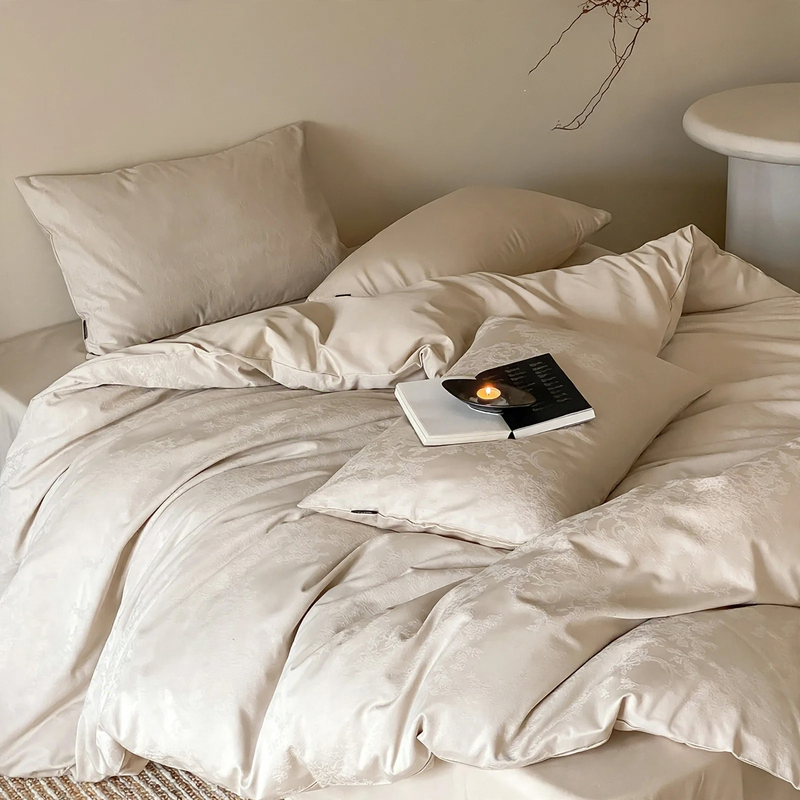 Long Staple Cotton Bedding, 4-piece, Satin Weave