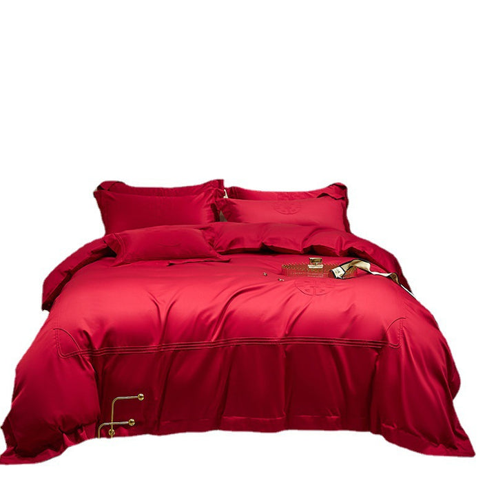 Wedding bedding set made from long-staple cotton
