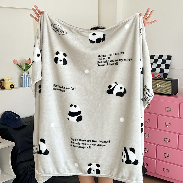Double-sided coral fleece blanket, various sizes