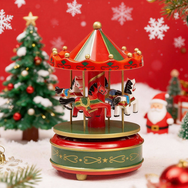 Classic carousel music box for festive occasions