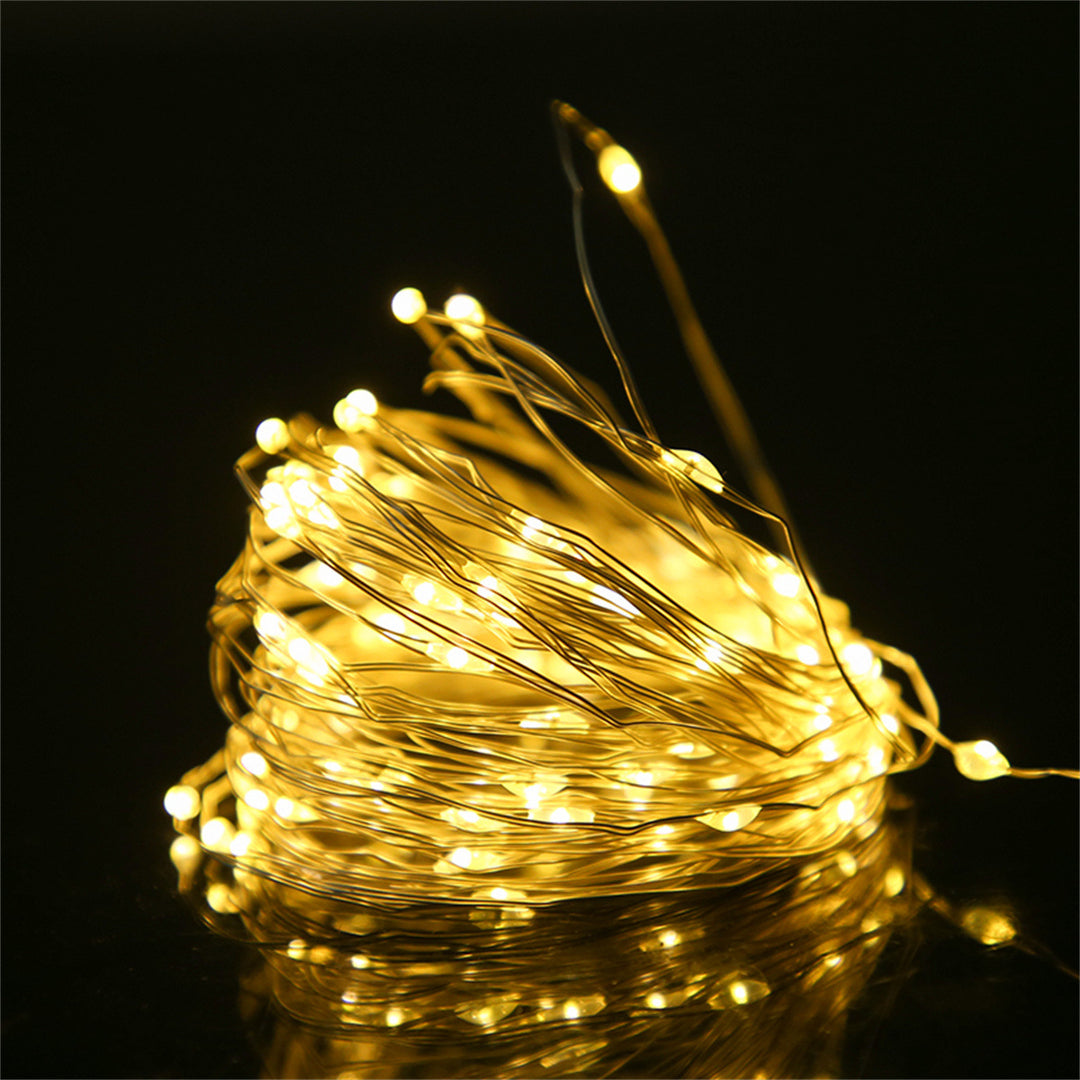 LED Copper Wire String Lights with Battery Operation