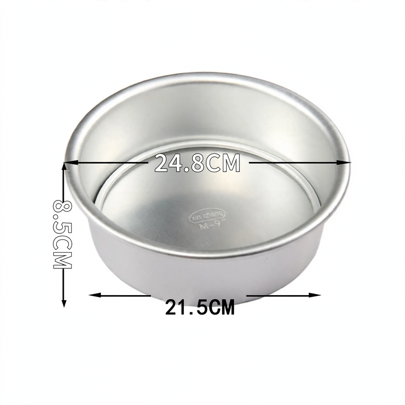 Cake pan, round, with flat bottom