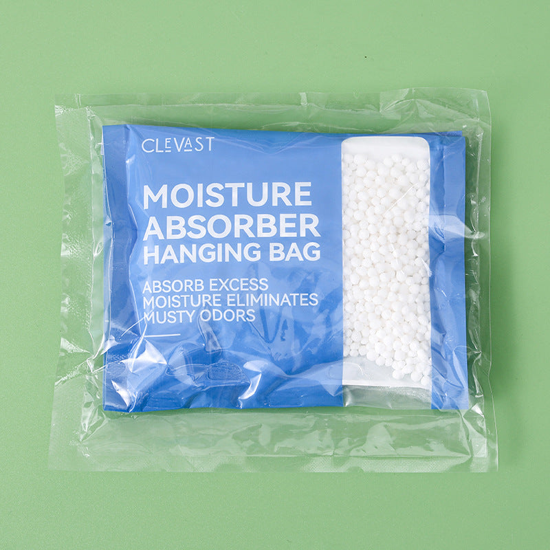 Hanging dehumidifier bag for the household
