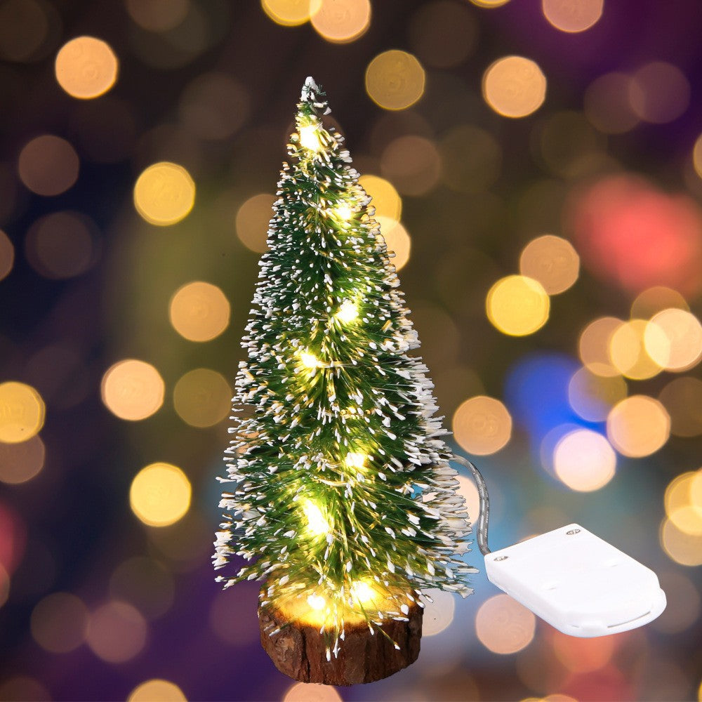 Mini Christmas tree with LED lighting as table decoration