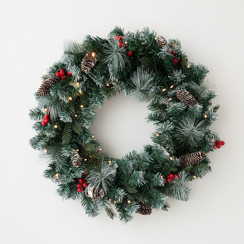 Christmas wreath, 45 cm, with lighting
